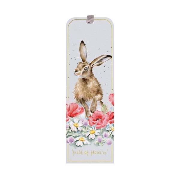 Wrendale Hare Bookmark Field Of Flowers